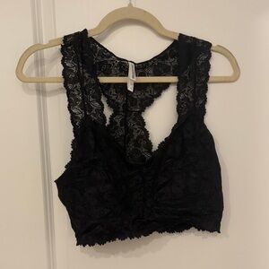 NWOT Zenana Outfitters Black Lace Bandeau